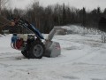 Ciągnik jednoosiowy BCS 740 z silnikiem Honda GX390 i pługiem wirnikowym do śniegu